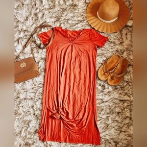 Medium Jersey Cotton Sundress in terracotta